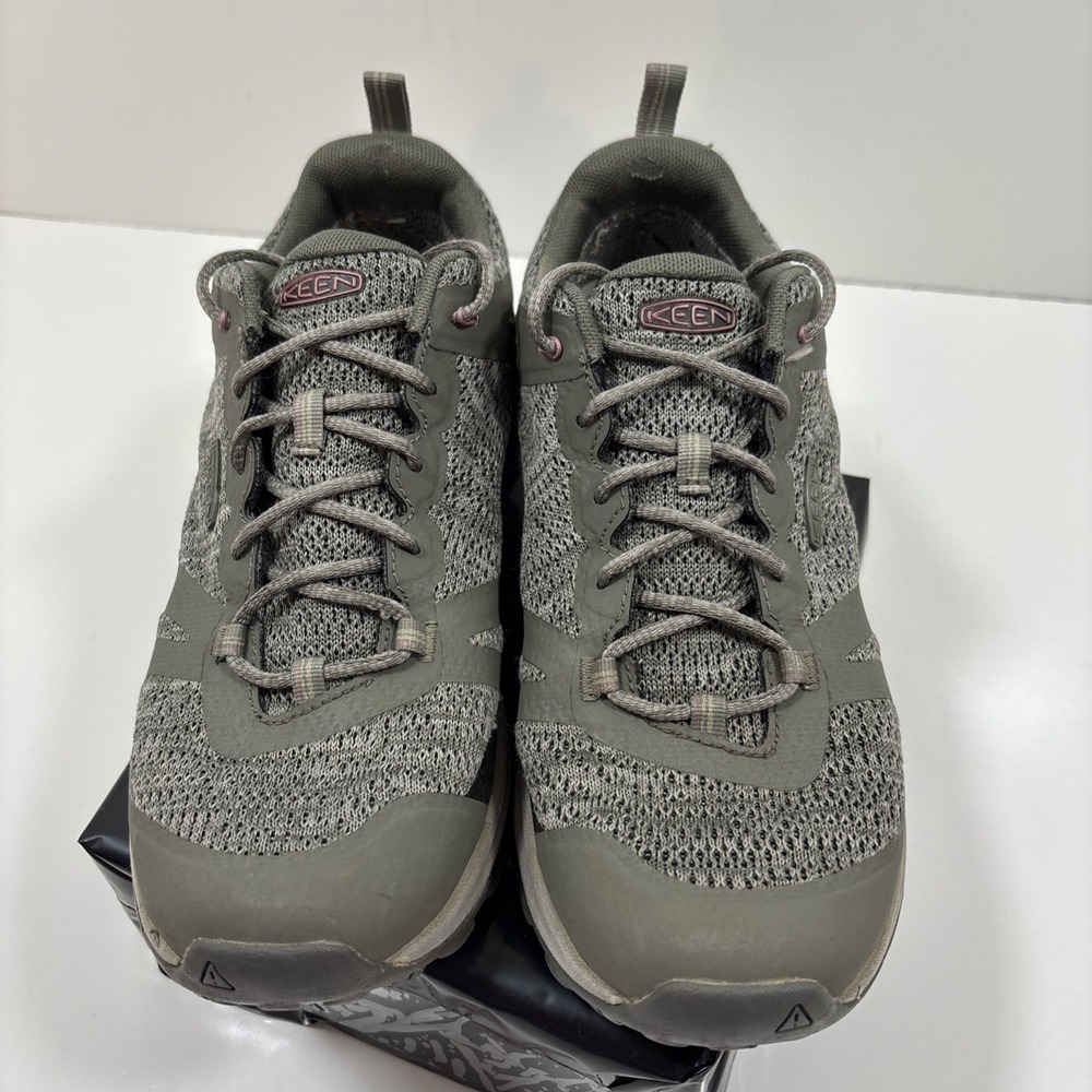 Keen Women Terradora‎ II Waterproof Grey Fabric Hiking sneakers sz 7.5
